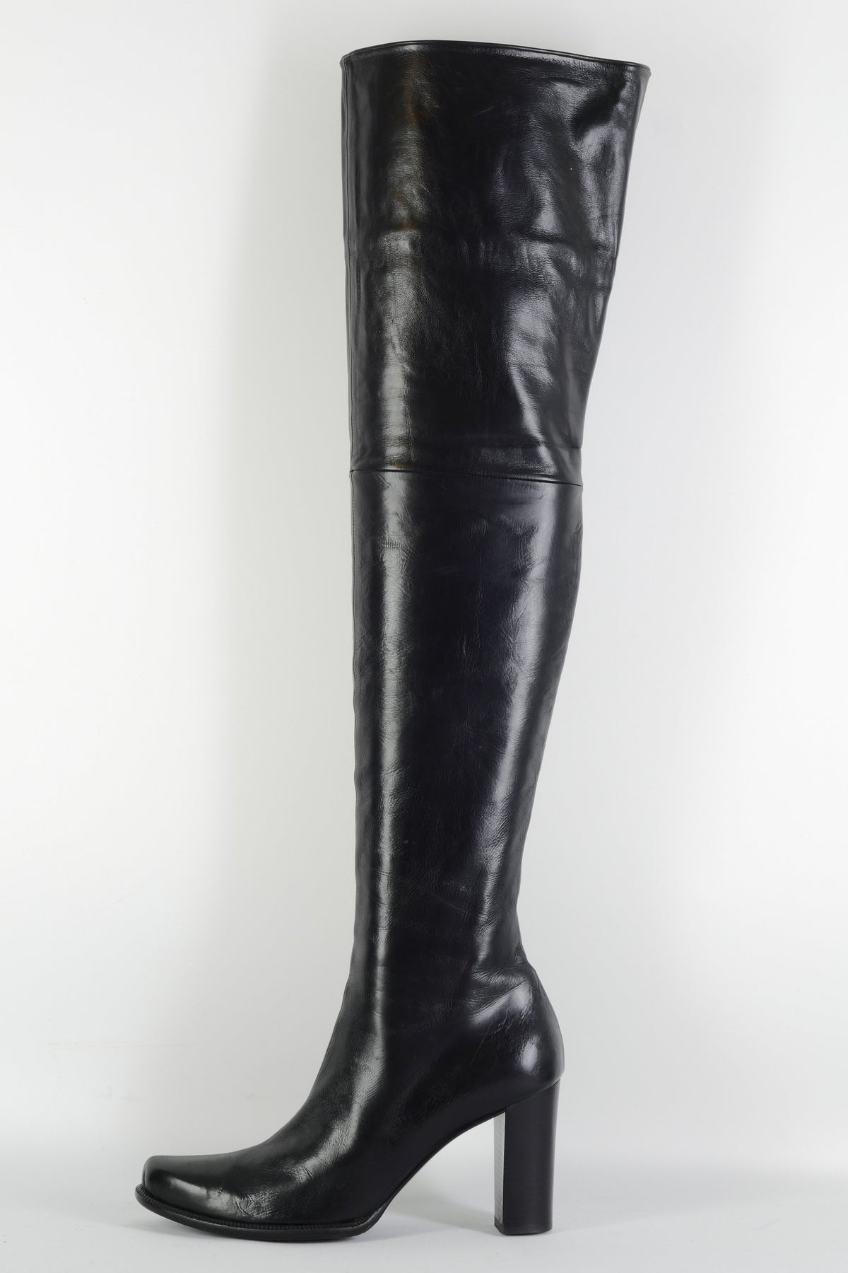 BUUTS Pollini Overknees Leder schwarz 225112-1
