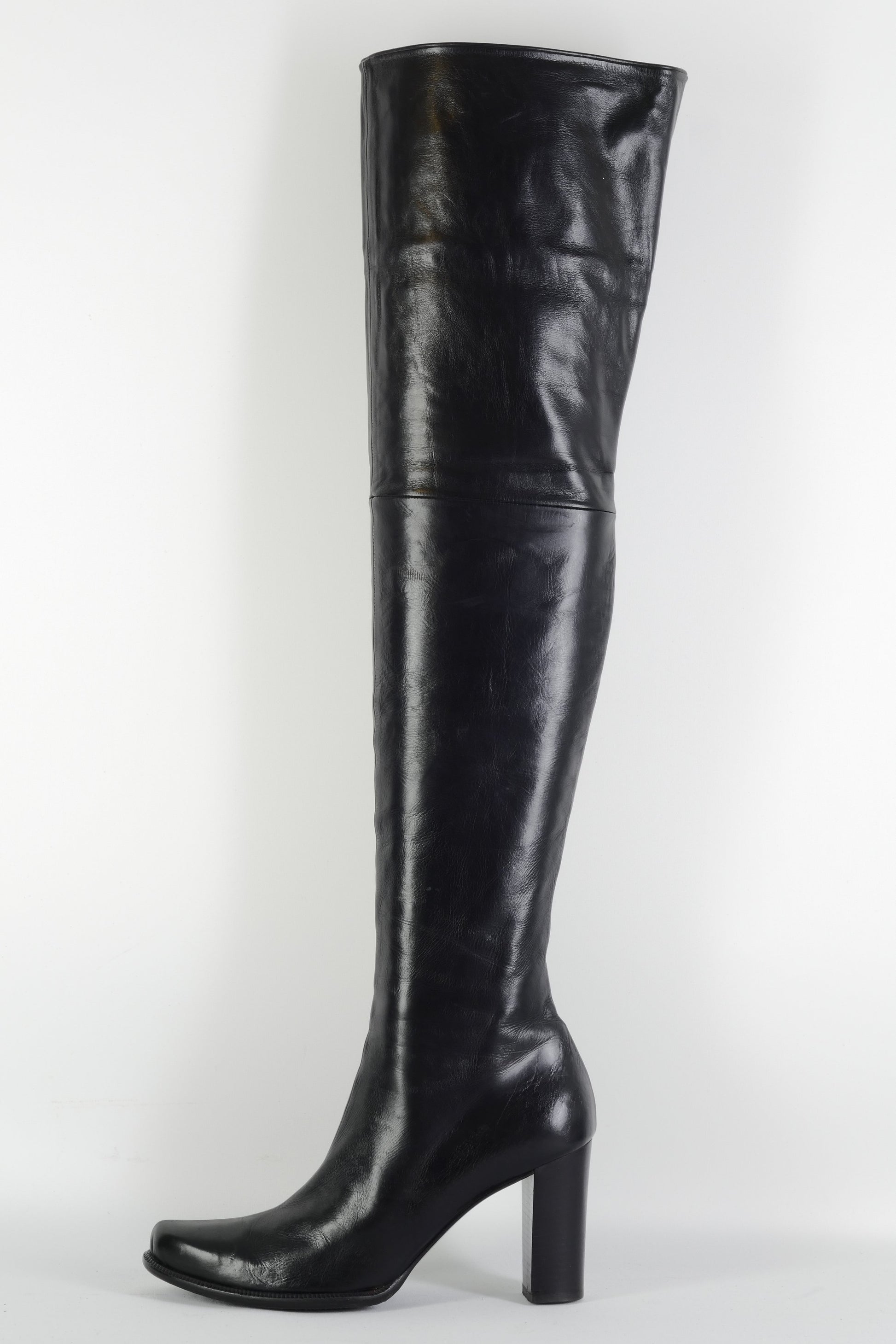 BUUTS Pollini Overknees Leder schwarz 225112-1