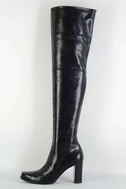 BUUTS Pollini Overknees Leder schwarz 225112-1