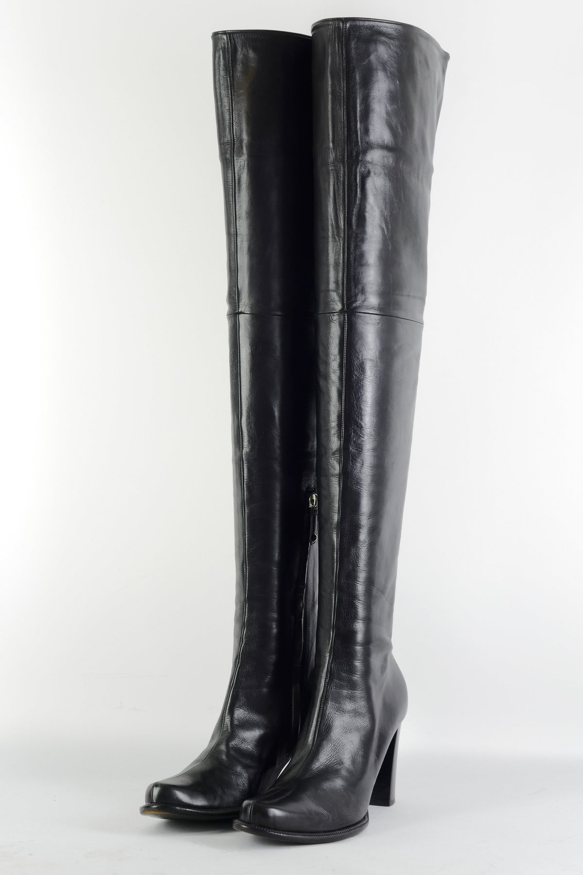 BUUTS Pollini Overknees Leder schwarz 225112-2