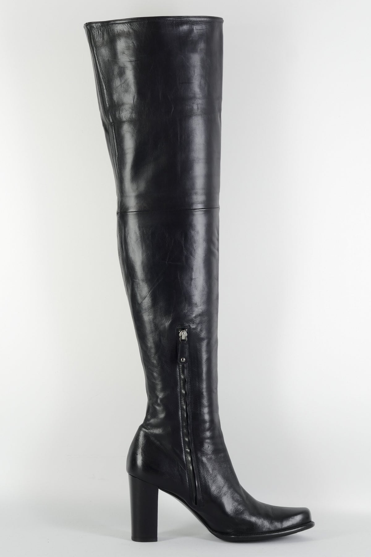 BUUTS Pollini Overknees Leder schwarz 225112-3