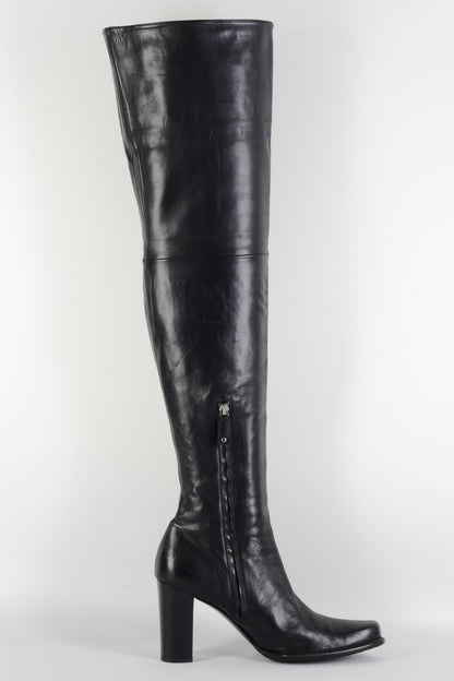 BUUTS Pollini Overknees Leder schwarz 225112-3
