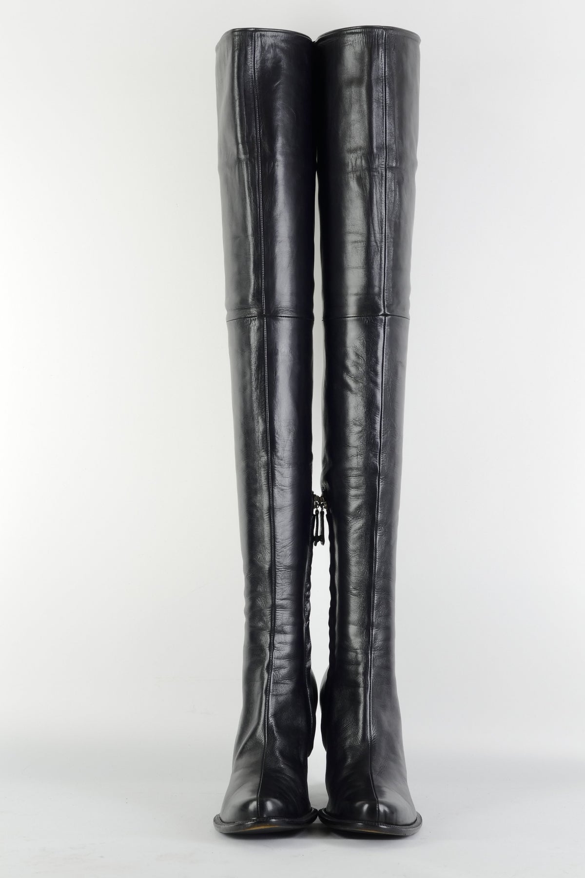 BUUTS Pollini Overknees Leder schwarz 225112-4