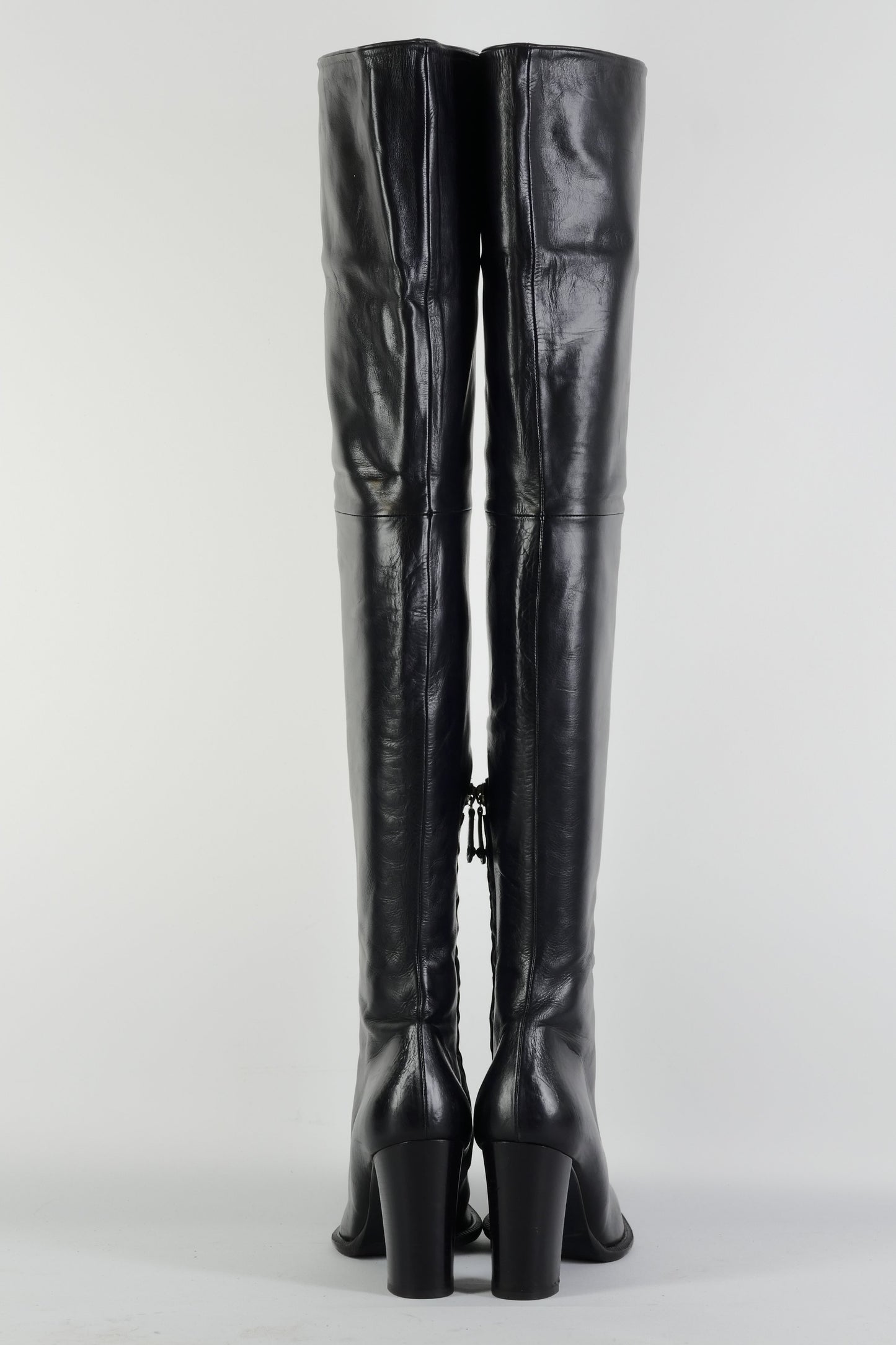 BUUTS Pollini Overknees Leder schwarz 225112-5