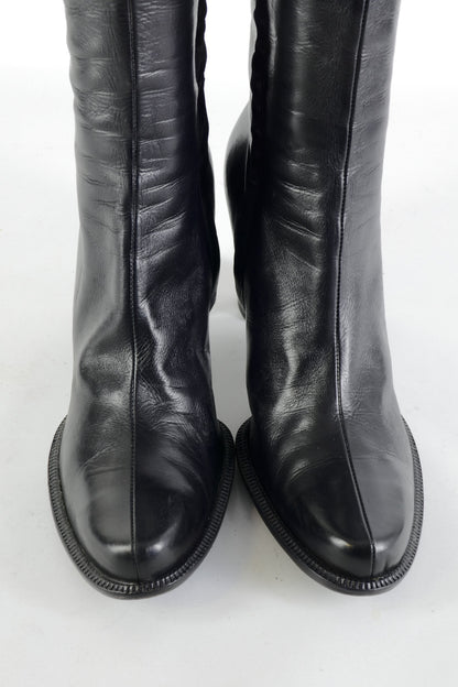 BUUTS Pollini Overknees Leder schwarz 225112-7