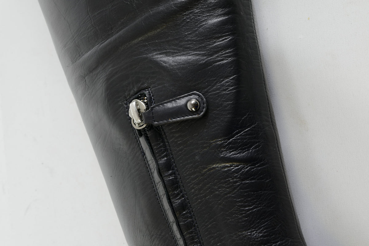 BUUTS Pollini Overknees Leder schwarz 225112-8