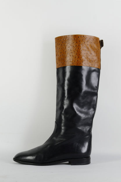 BUUTS Bruno Magli Vintage-Stiefel Leder mehrfarbig 225113-1