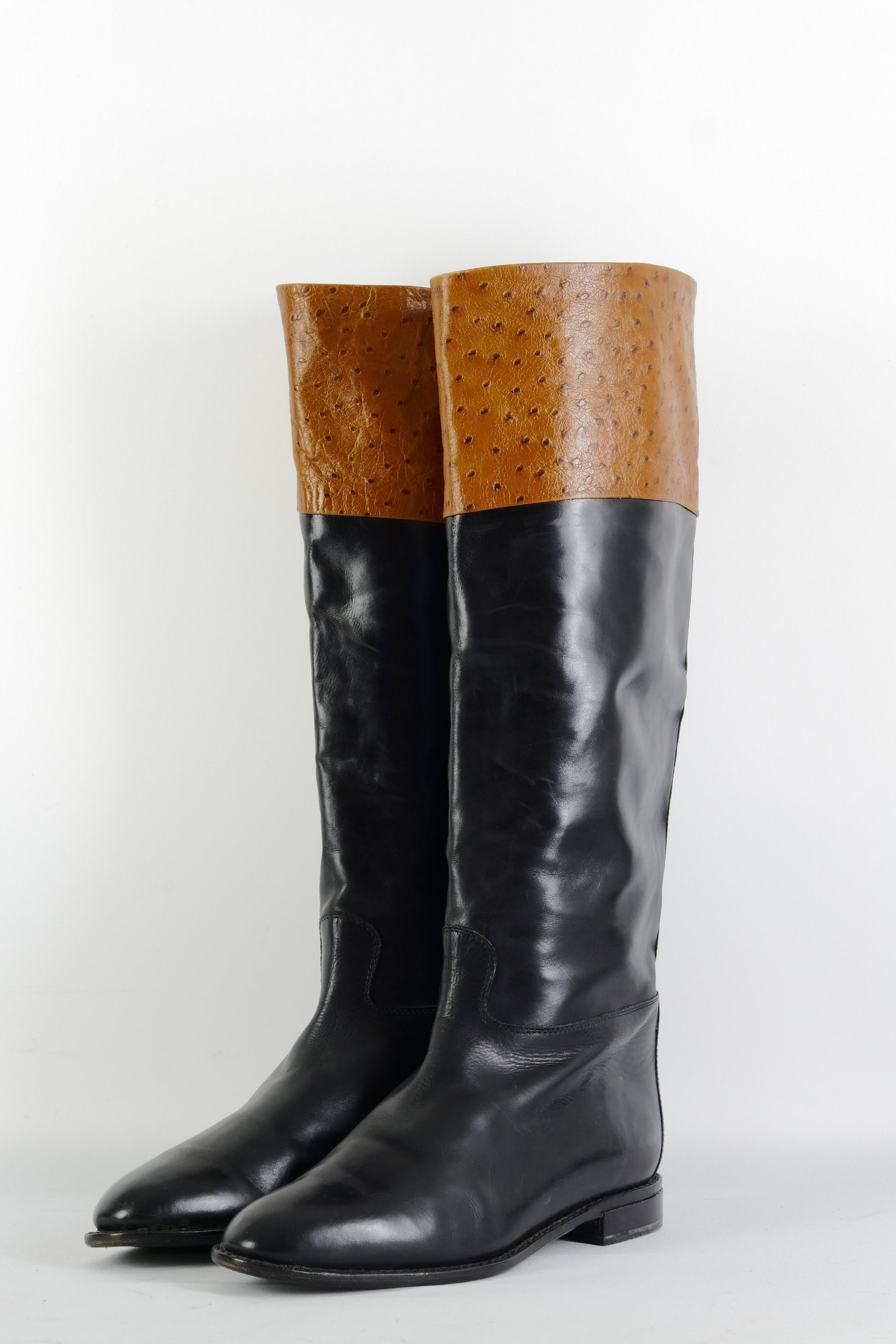 BUUTS Bruno Magli Vintage-Stiefel Leder mehrfarbig 225113-2