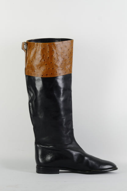BUUTS Bruno Magli Vintage-Stiefel Leder mehrfarbig 225113-3