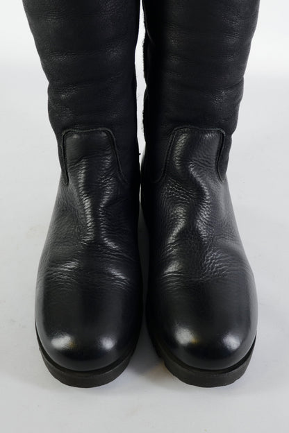 BUUTS Shabbies Overknees Leder schwarz 225115-7