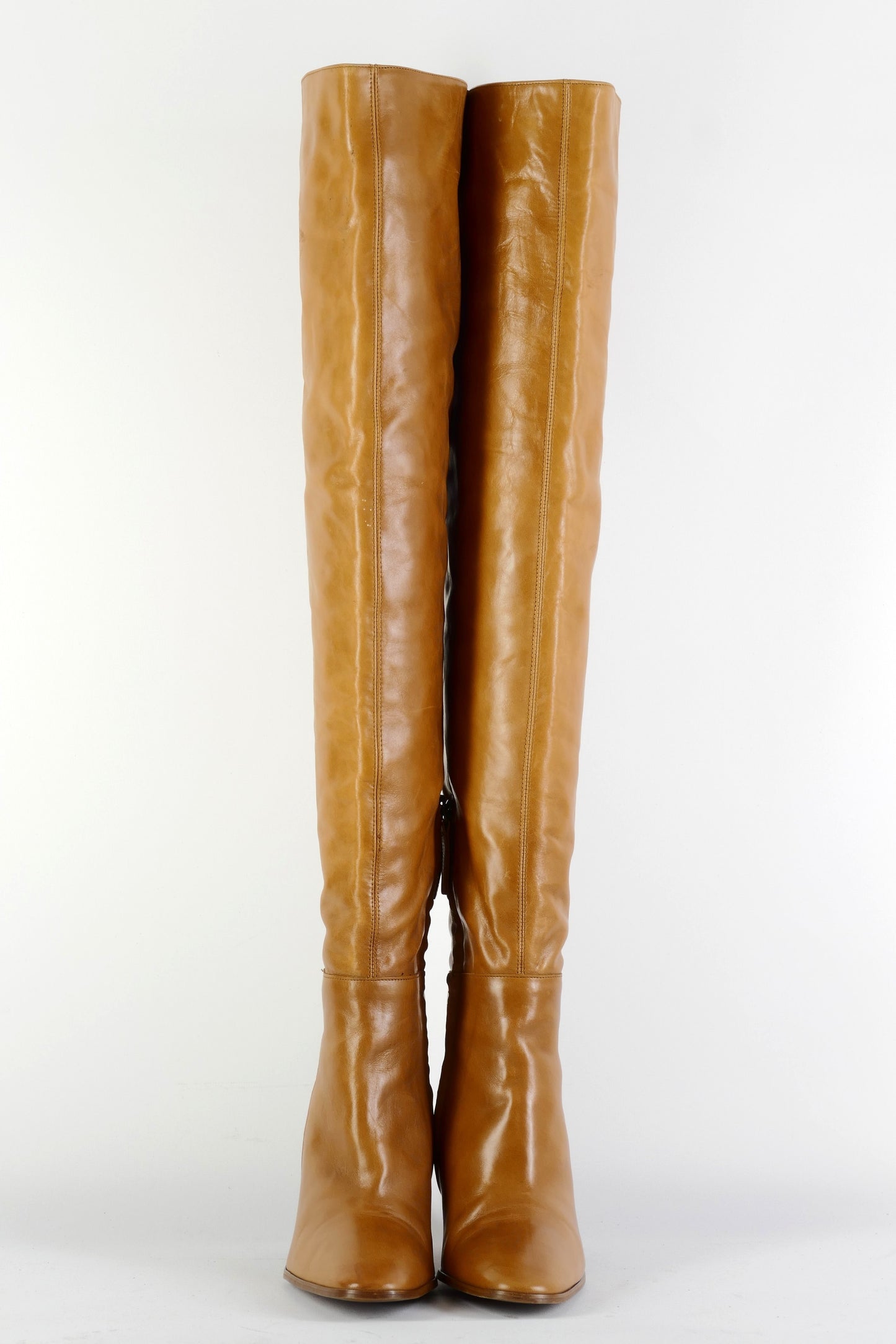 BUUTS Zara Overknees Leder cognac 225117-4