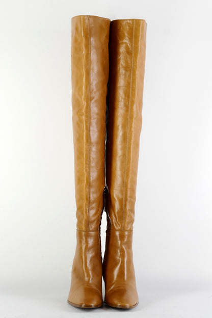 BUUTS Zara Overknees Leder cognac 225117-4