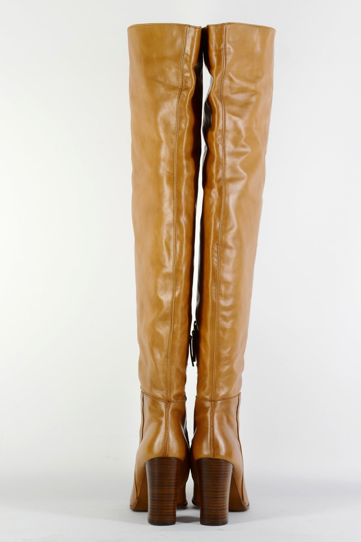 BUUTS Zara Overknees Leder cognac 225117-5