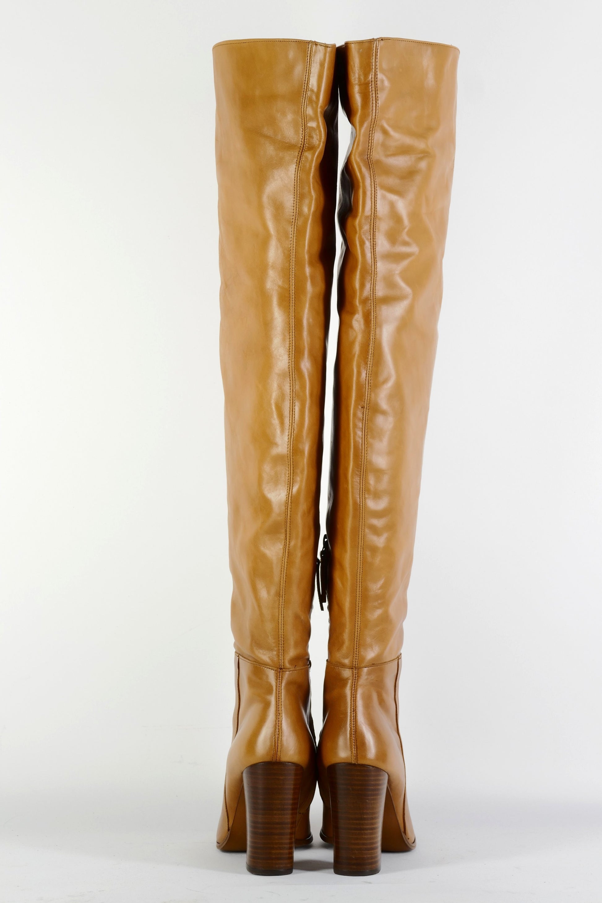 BUUTS Zara Overknees Leder cognac 225117-5
