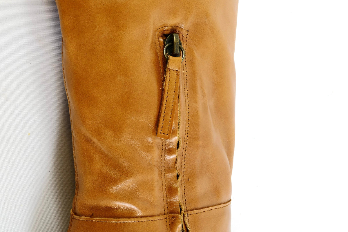 BUUTS Zara Overknees Leder cognac 225117-9