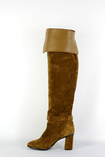 BUUTS Gloria Ortiz Overknees Wildleder oliv 225119-10