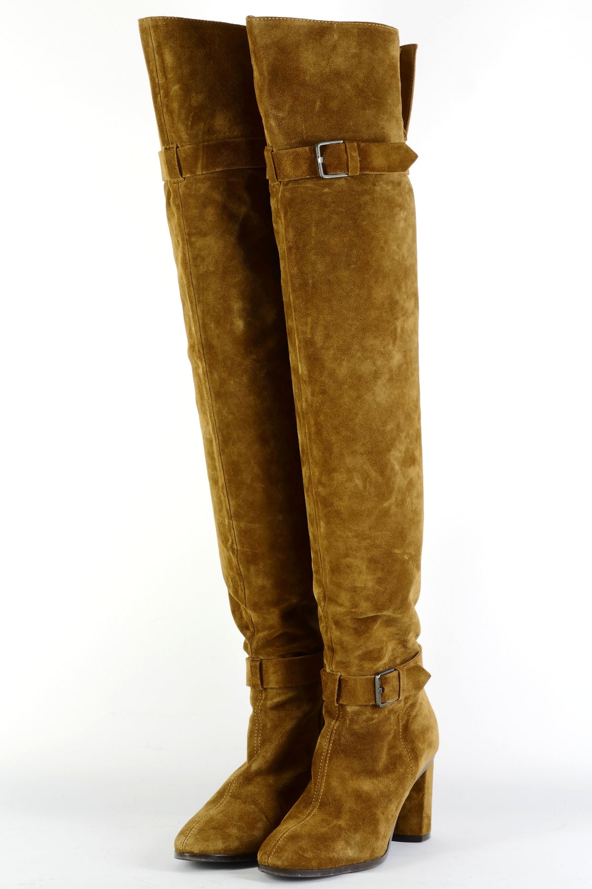 BUUTS Gloria Ortiz Overknees Wildleder oliv 225119-2