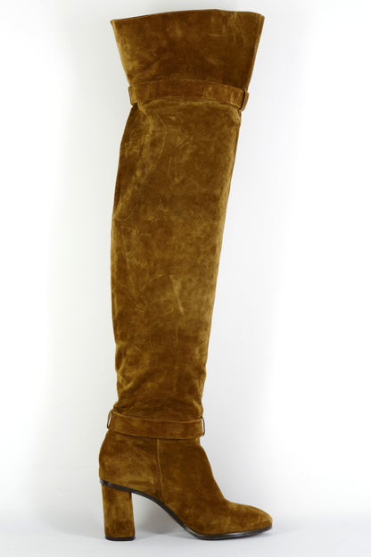 BUUTS Gloria Ortiz Overknees Wildleder oliv 225119-3