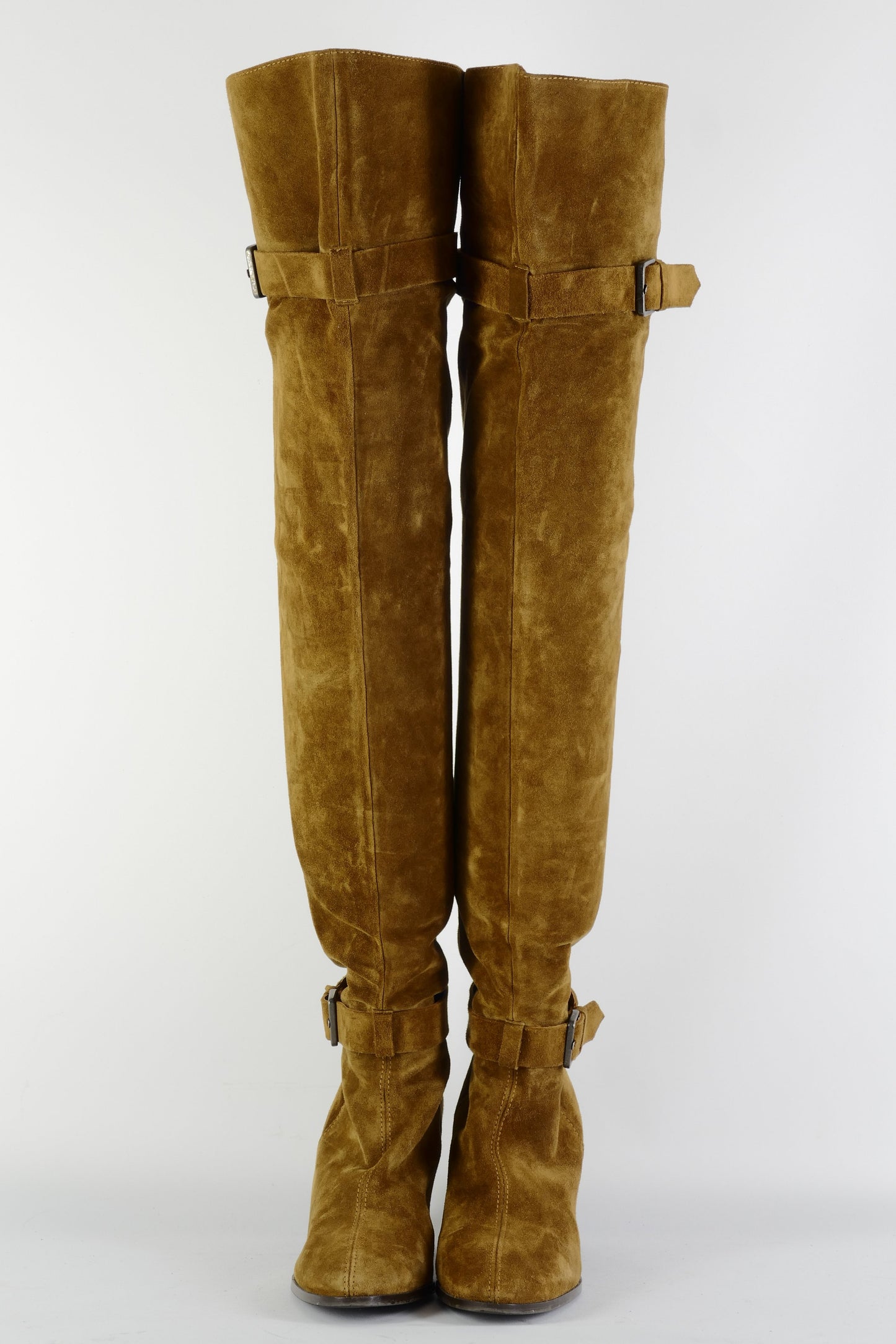 BUUTS Gloria Ortiz Overknees Wildleder oliv 225119-4
