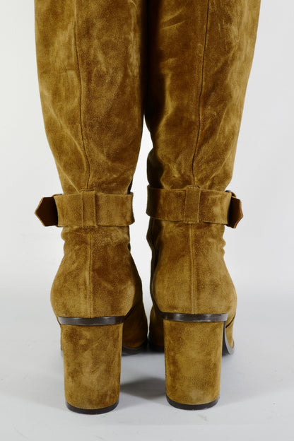 BUUTS Gloria Ortiz Overknees Wildleder oliv 225119-6