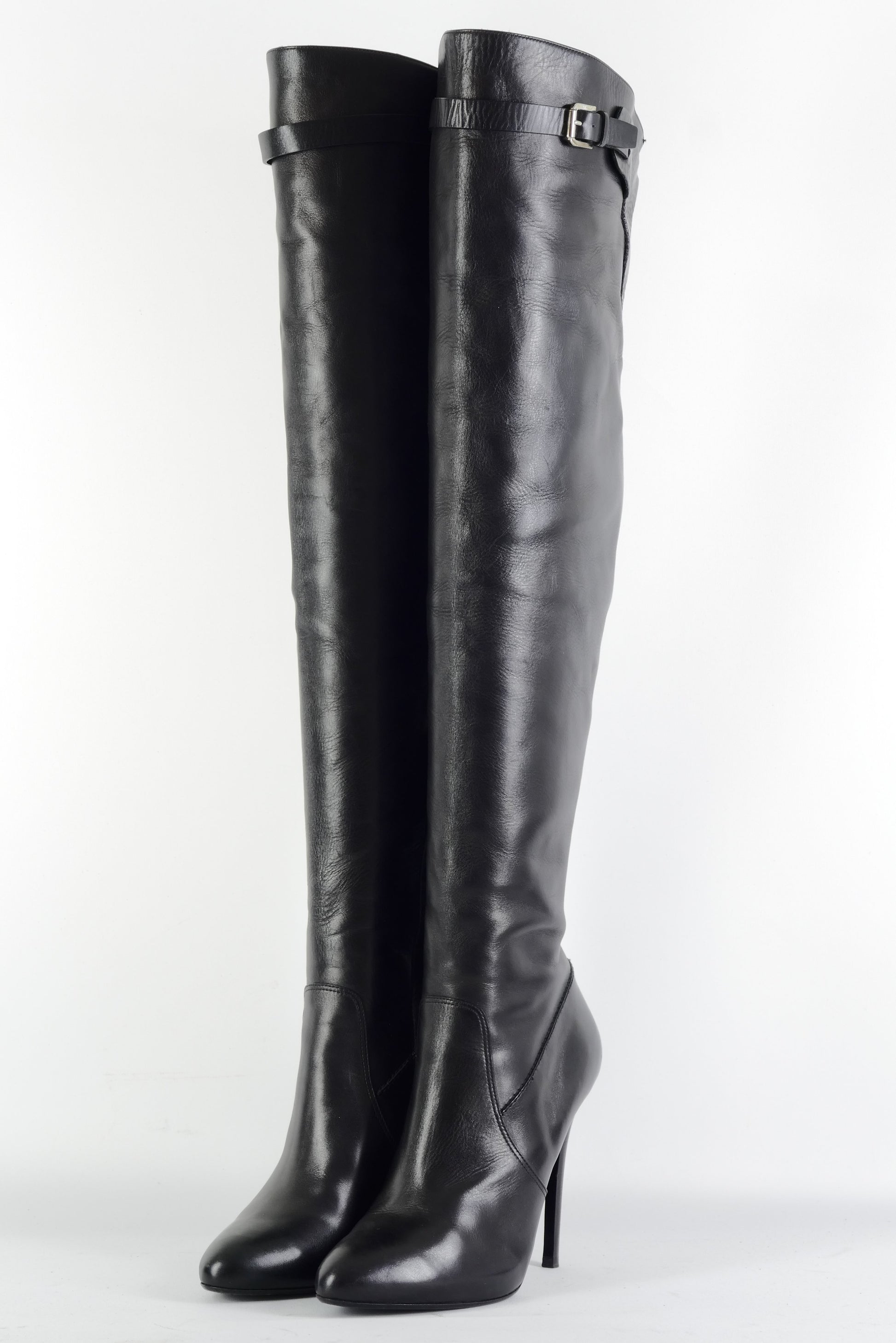 BUUTS Ralph Lauren Collection Overknees Leder schwarz 225120-2