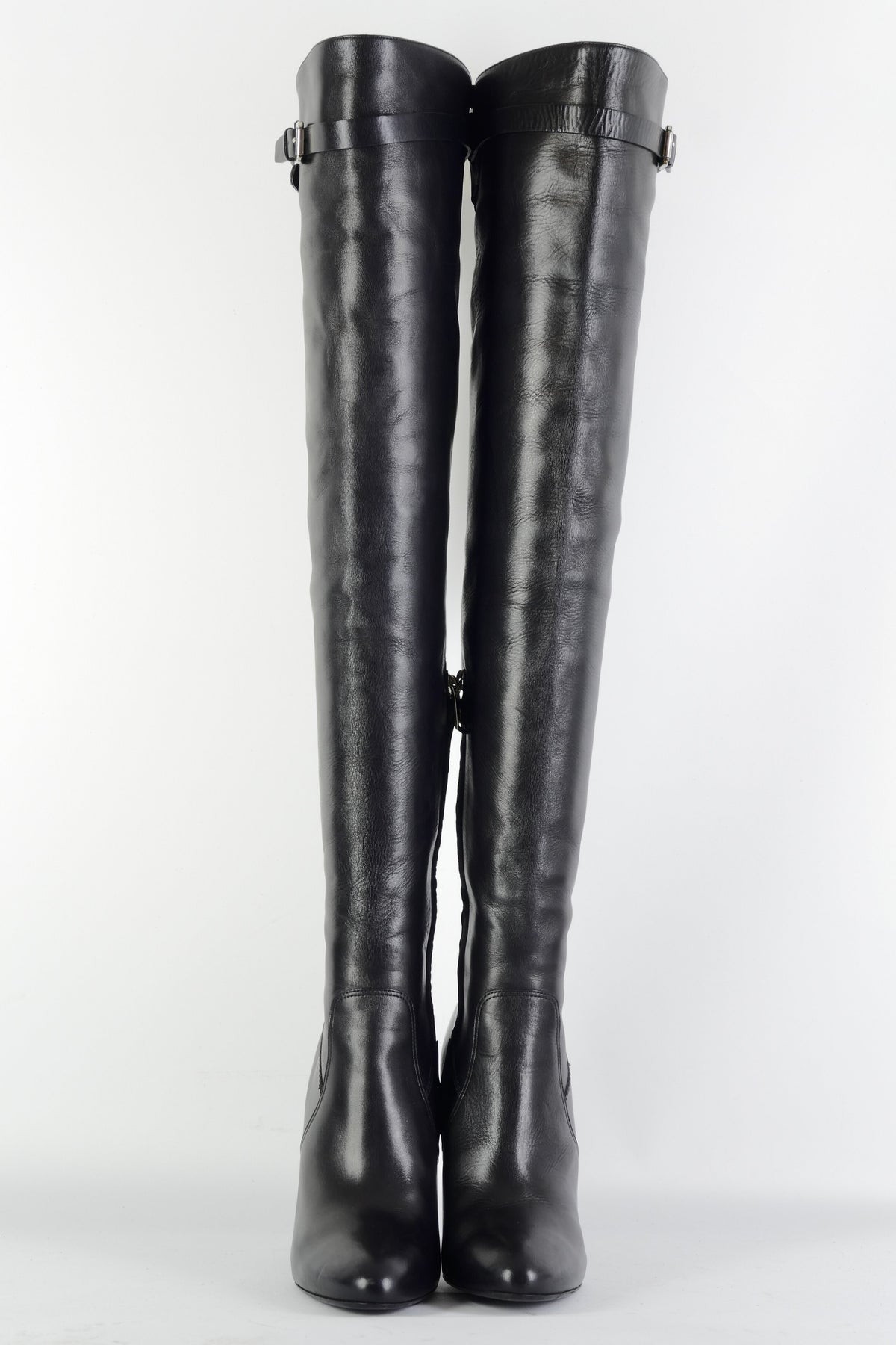 BUUTS Ralph Lauren Collection Overknees Leder schwarz 225120-4