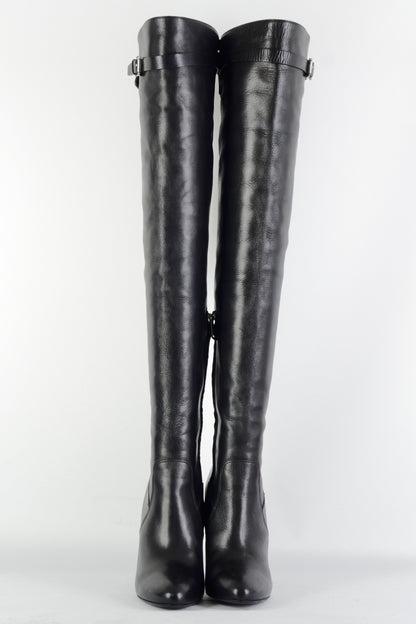BUUTS Ralph Lauren Collection Overknees Leder schwarz 225120-4