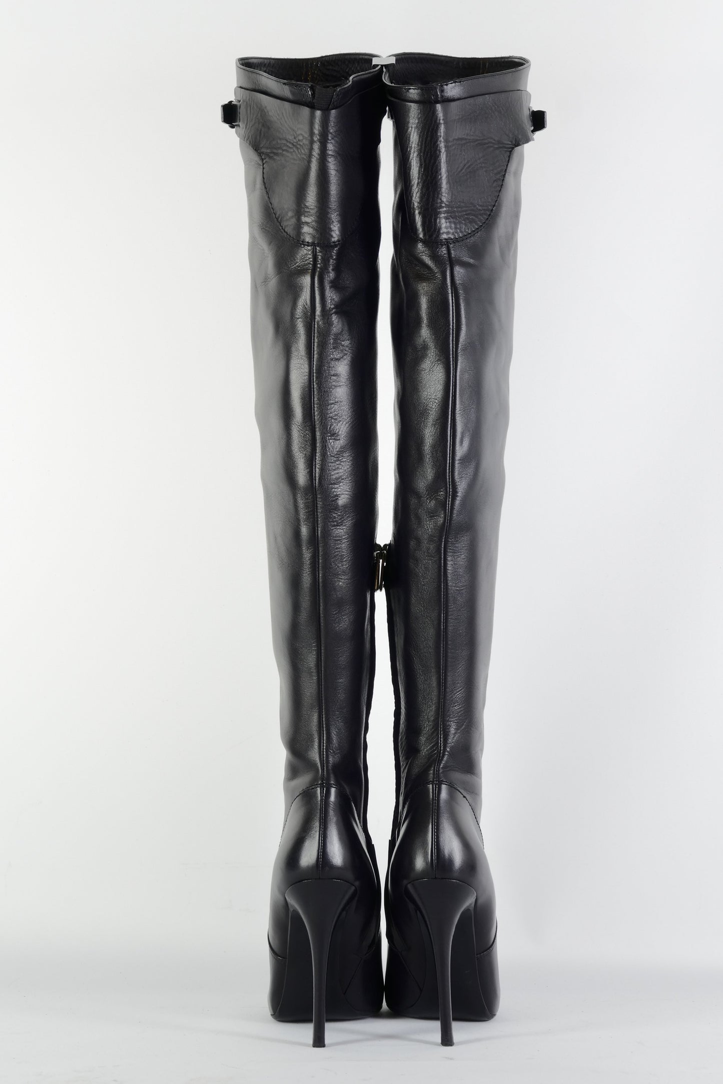 BUUTS Ralph Lauren Collection Overknees Leder schwarz 225120-5