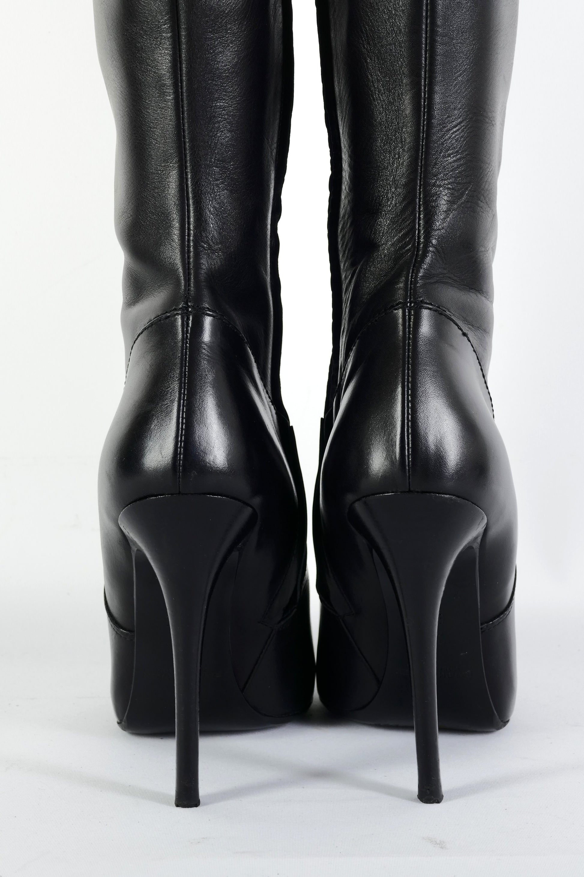 BUUTS Ralph Lauren Collection Overknees Leder schwarz 225120-6