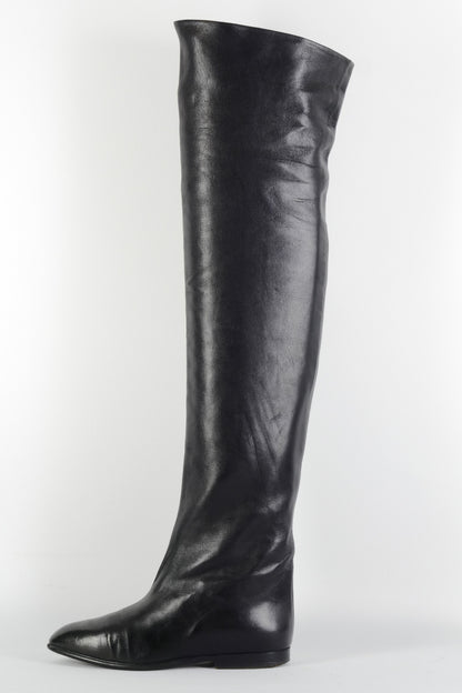 BUUTS Maud Frizon Vintage-Stiefel Leder schwarz 225123-1