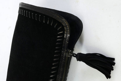 BUUTS Jimmy Choo Hohe Stiefel Wildleder schwarz 225125-10