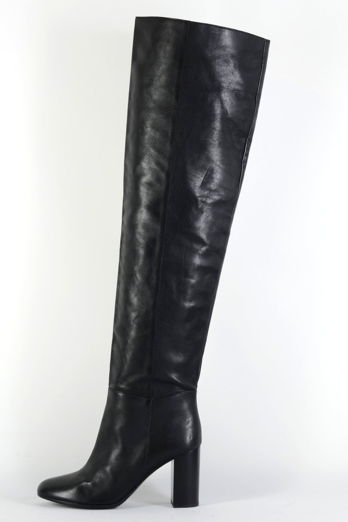 BUUTS Maje Overknees Leder schwarz 225126-1