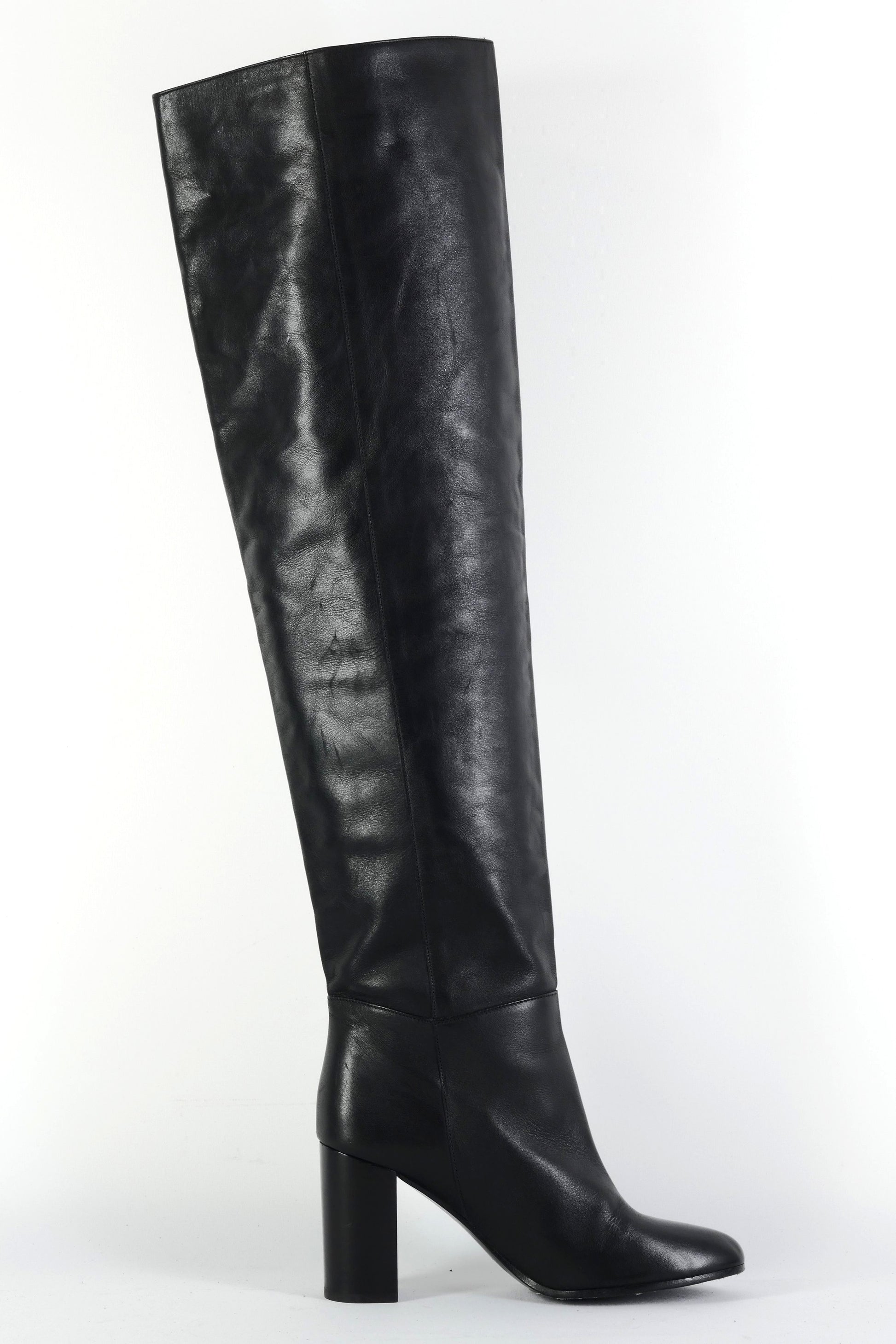 BUUTS Maje Overknees Leder schwarz 225126-3