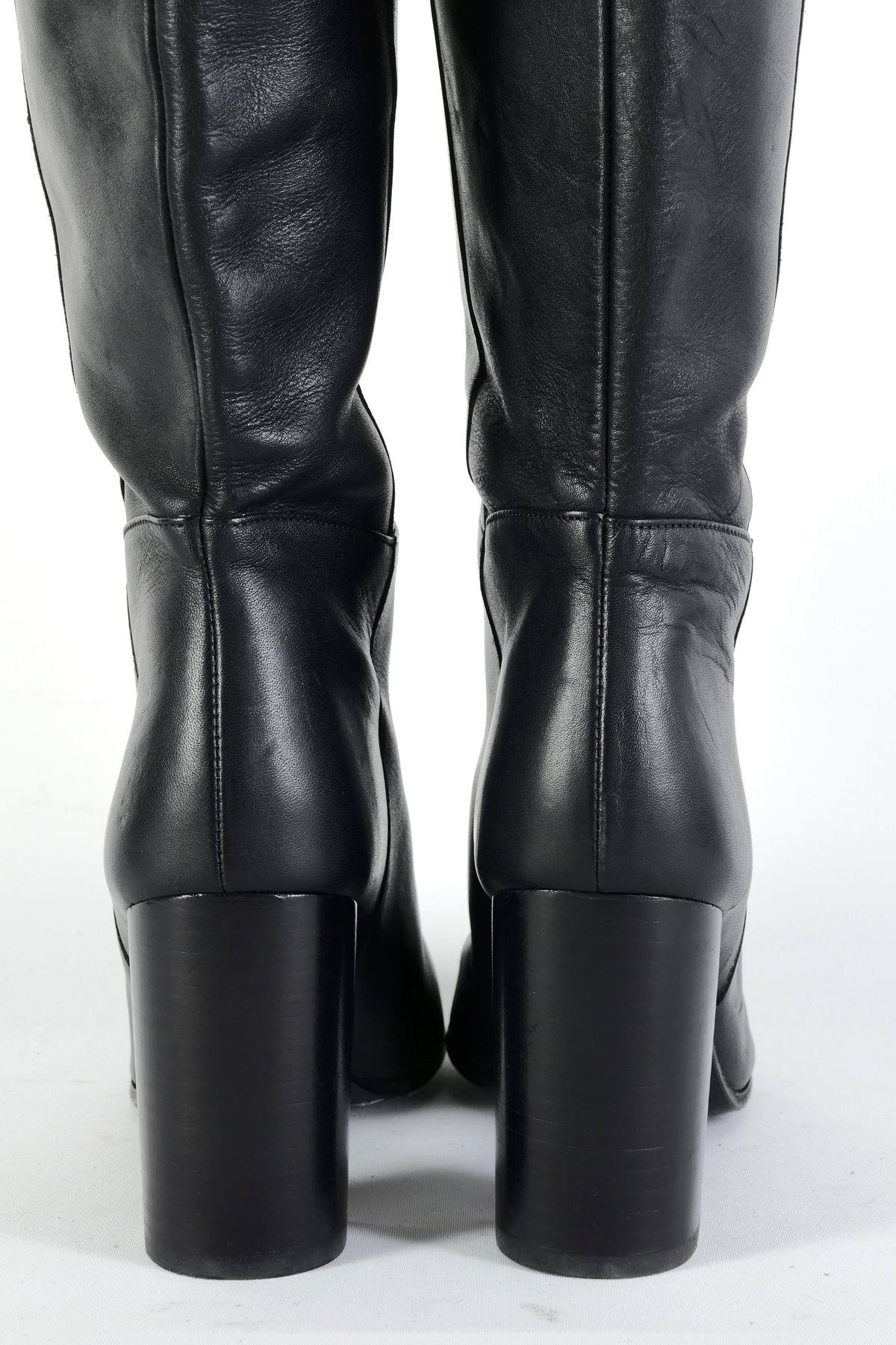 BUUTS Maje Overknees Leder schwarz 225126-6