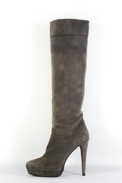 BUUTS Stuart Weitzmann Stiefel Wildleder grau 225128-1
