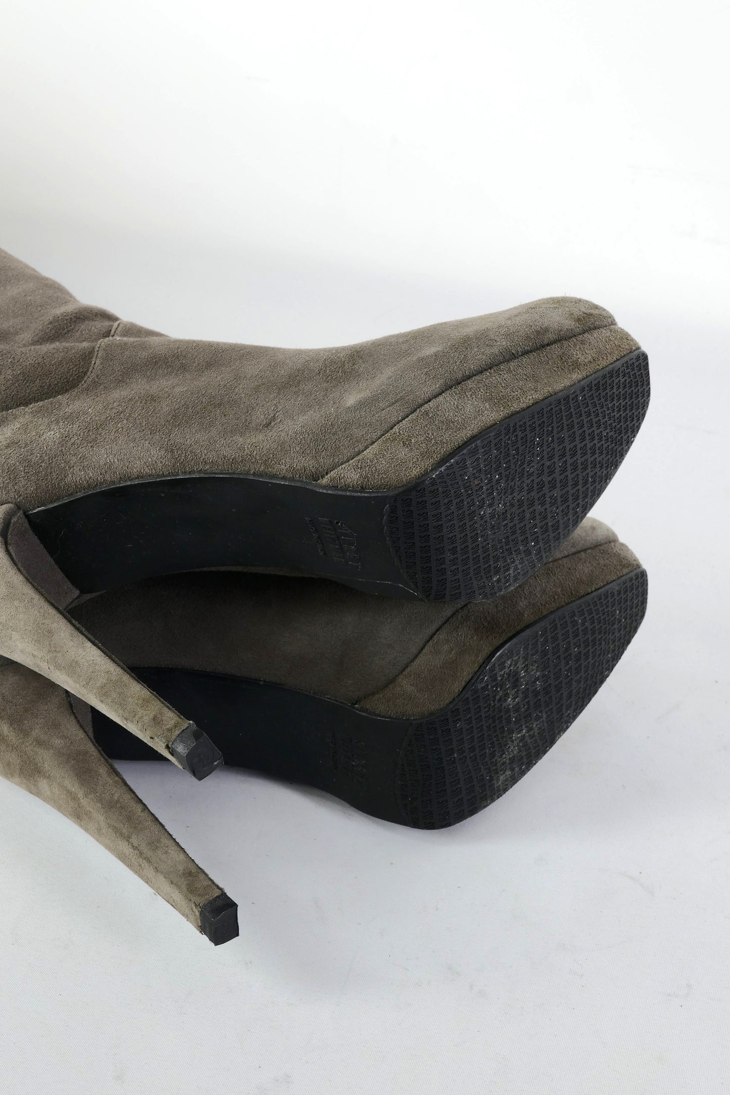 BUUTS Stuart Weitzmann Stiefel Wildleder grau 225128-10