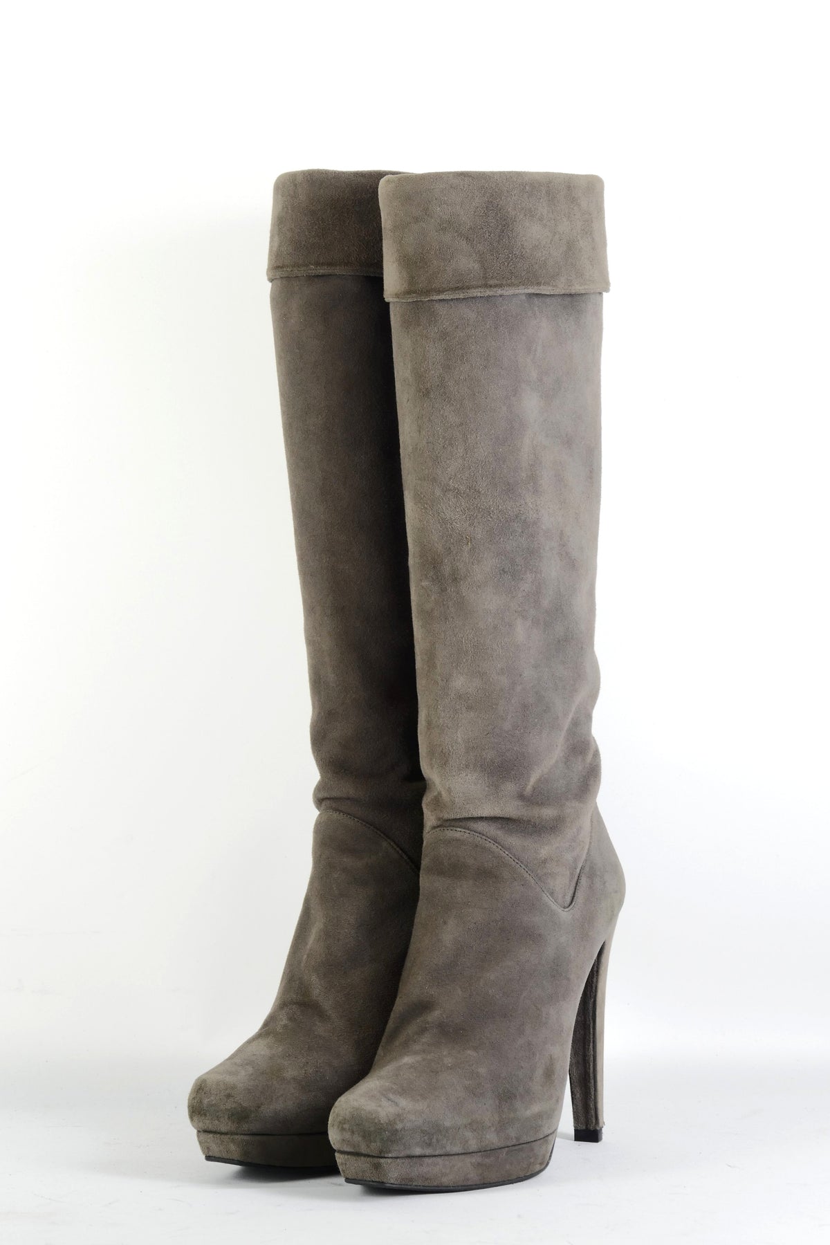 BUUTS Stuart Weitzmann Stiefel Wildleder grau 225128-2