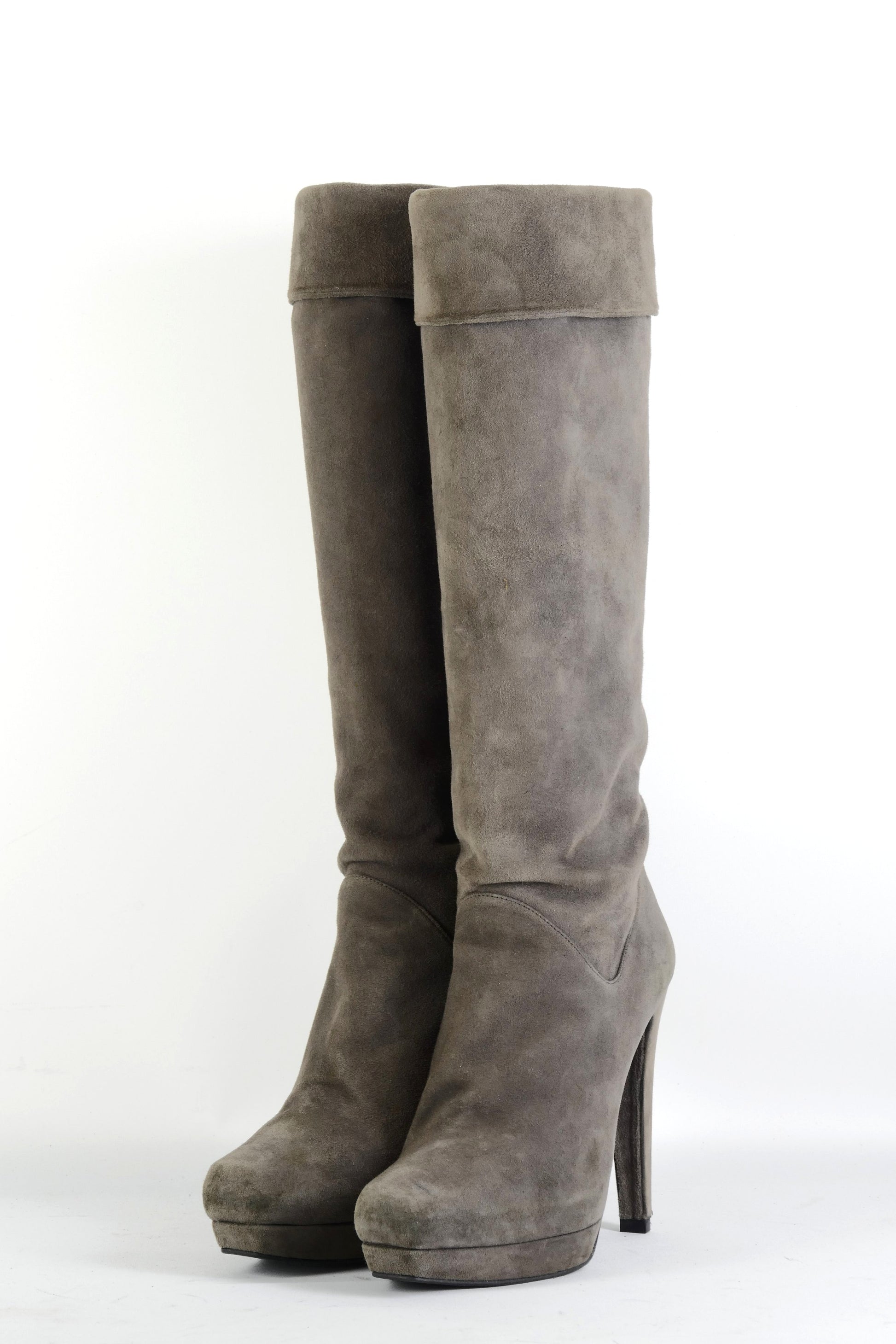 BUUTS Stuart Weitzmann Stiefel Wildleder grau 225128-2