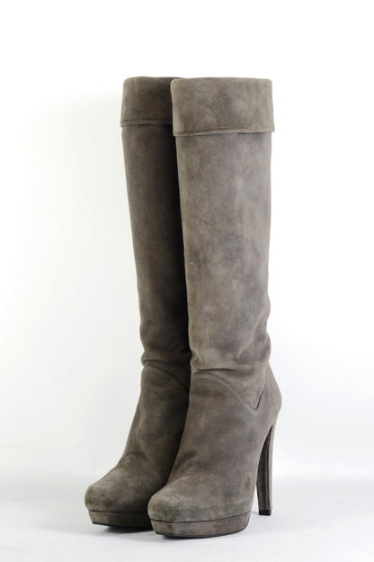 BUUTS Stuart Weitzmann Stiefel Wildleder grau 225128-2