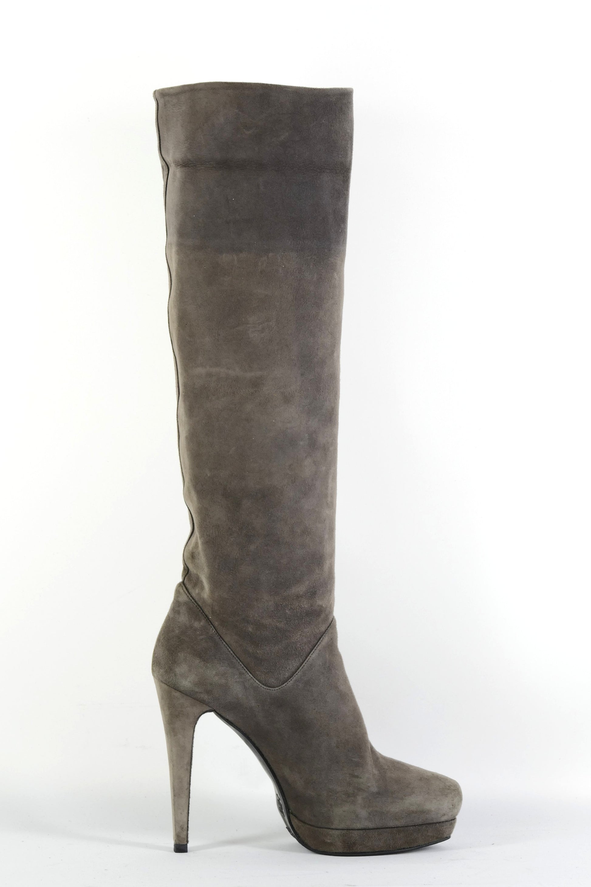 BUUTS Stuart Weitzmann Stiefel Wildleder grau 225128-3