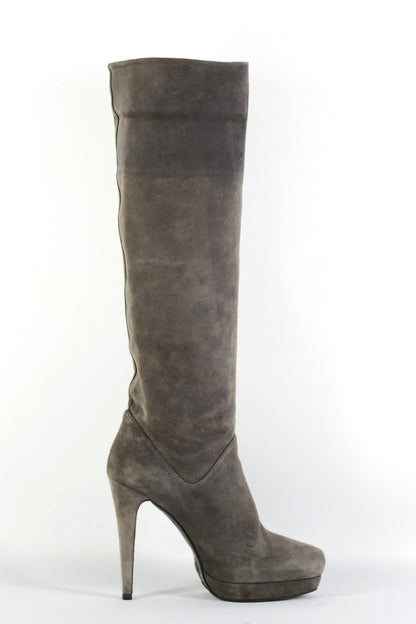 BUUTS Stuart Weitzmann Stiefel Wildleder grau 225128-3