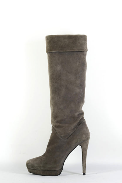BUUTS Stuart Weitzmann Stiefel Wildleder grau 225128-4