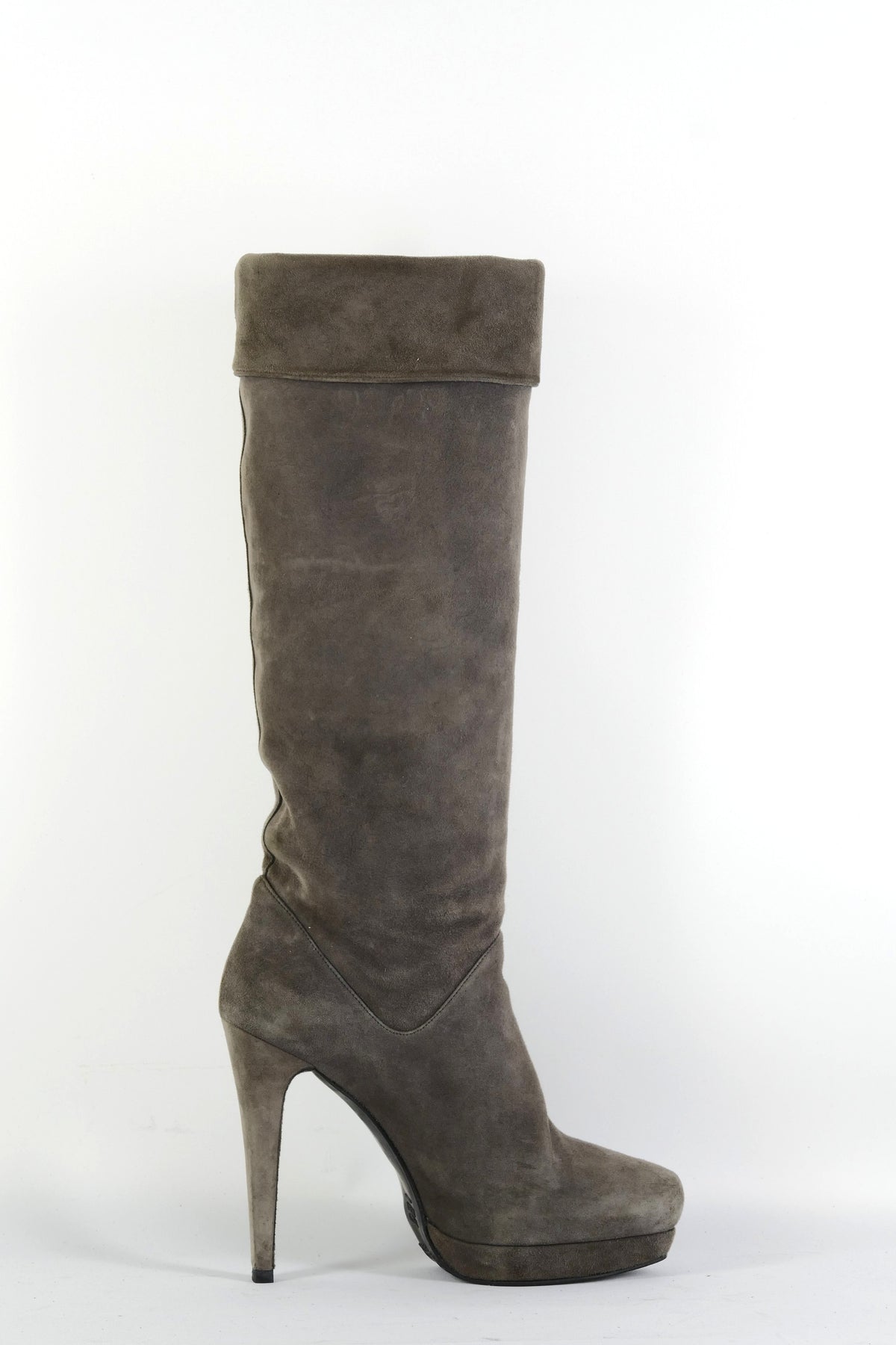 BUUTS Stuart Weitzmann Stiefel Wildleder grau 225128-5