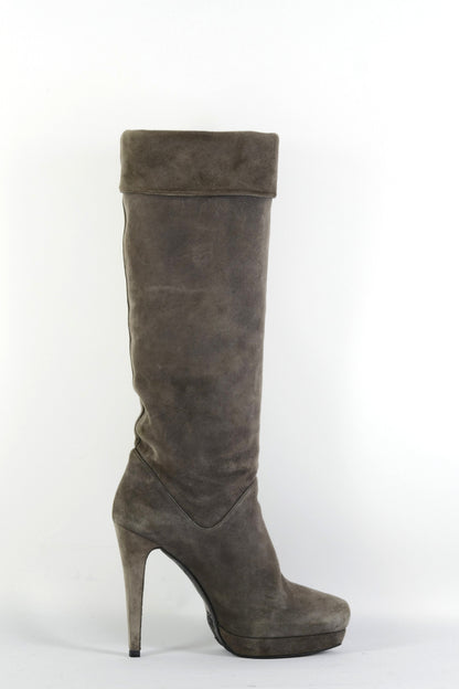 BUUTS Stuart Weitzmann Stiefel Wildleder grau 225128-5
