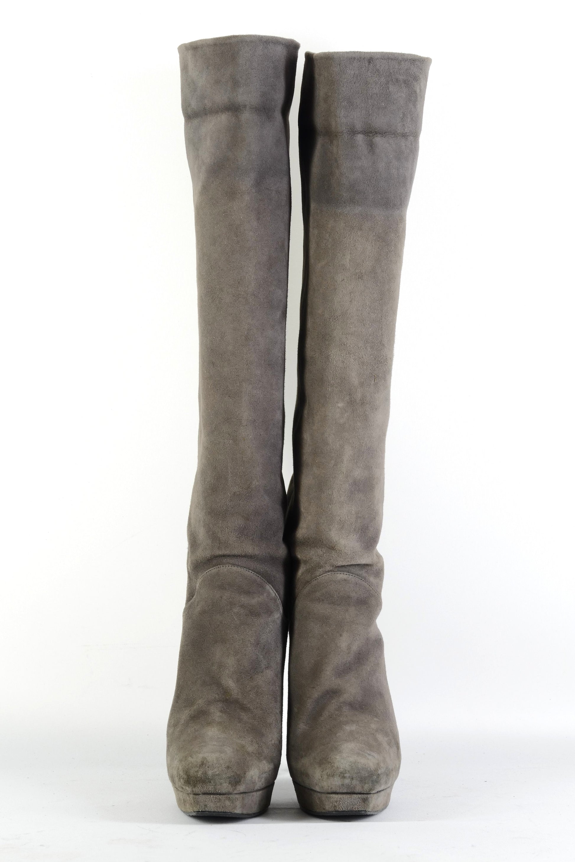 BUUTS Stuart Weitzmann Stiefel Wildleder grau 225128-6