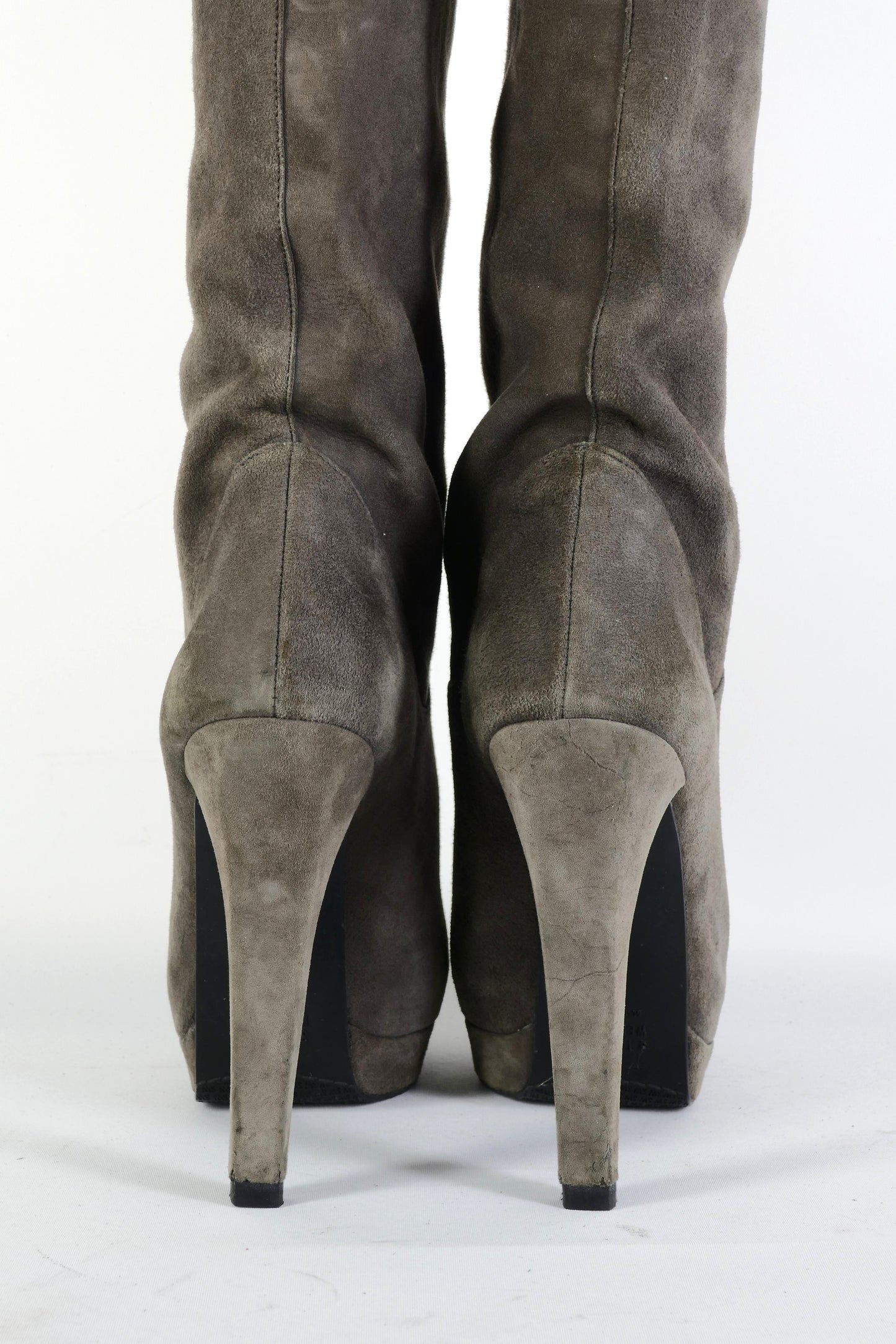 BUUTS Stuart Weitzmann Stiefel Wildleder grau 225128-8