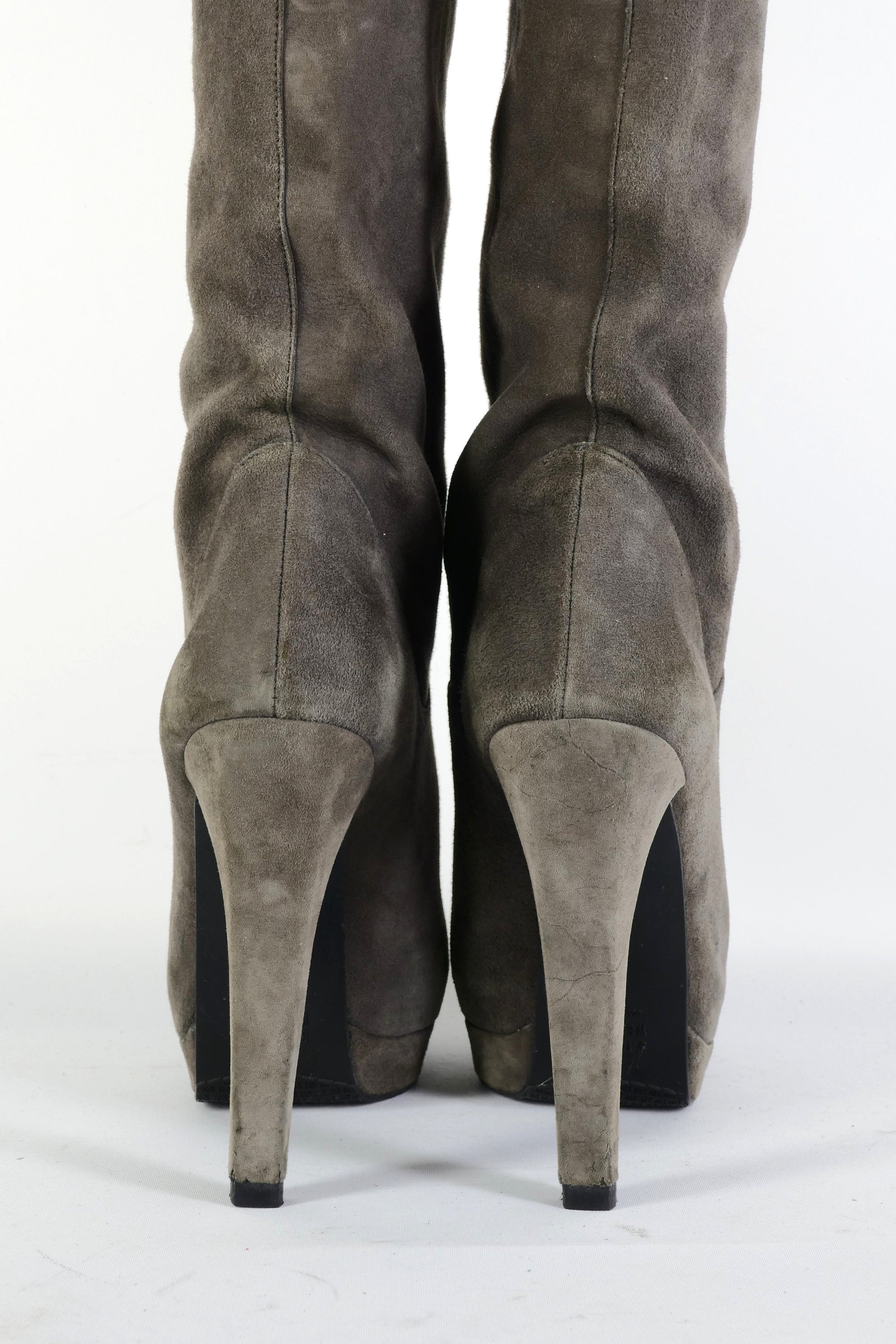BUUTS Stuart Weitzmann Stiefel Wildleder grau 225128-8