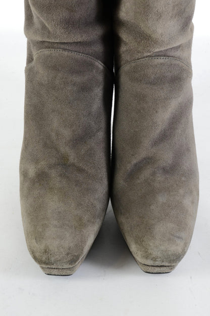 BUUTS Stuart Weitzmann Stiefel Wildleder grau 225128-9