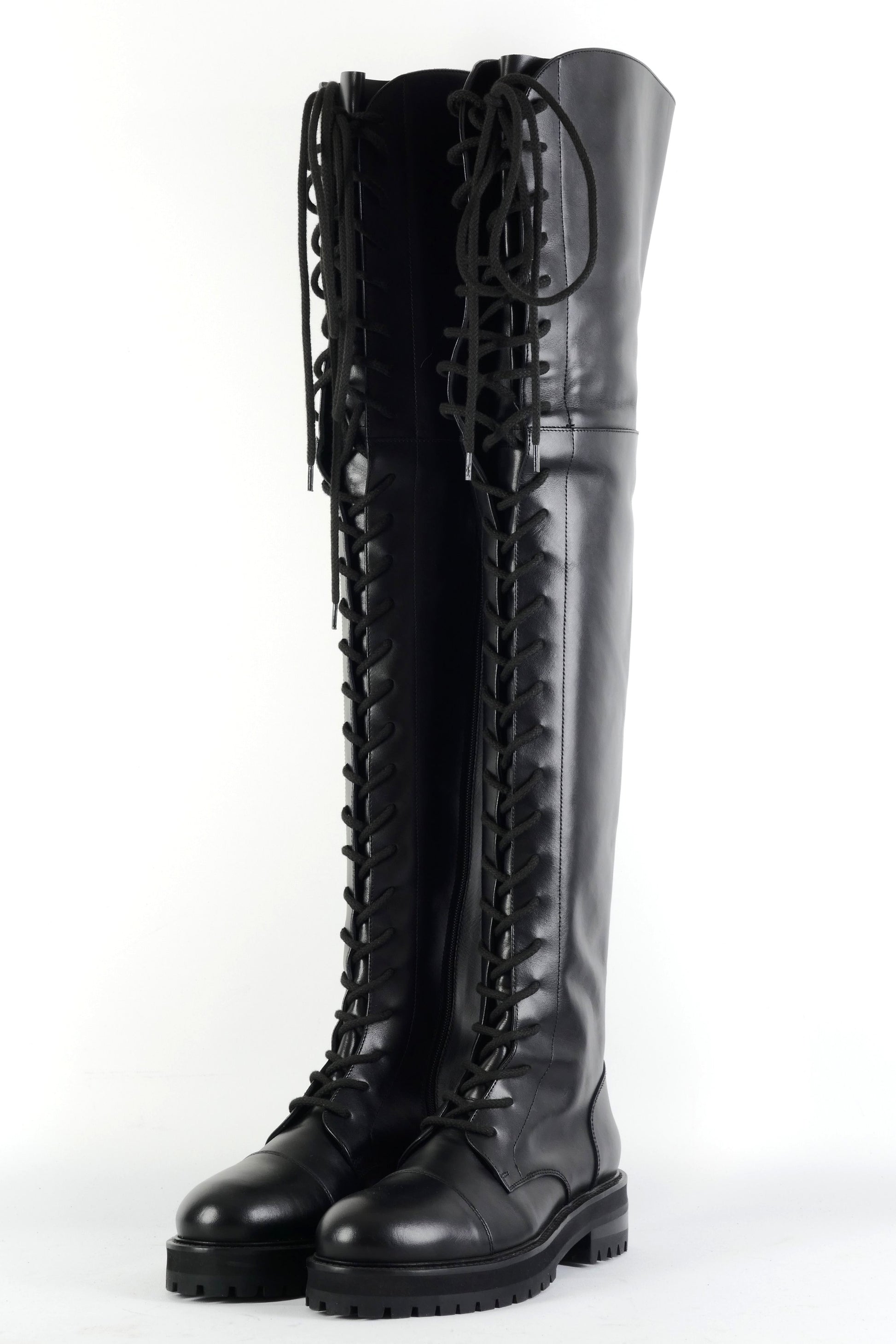 BUUTS Dondup Overknees Leder schwarz 225129-2