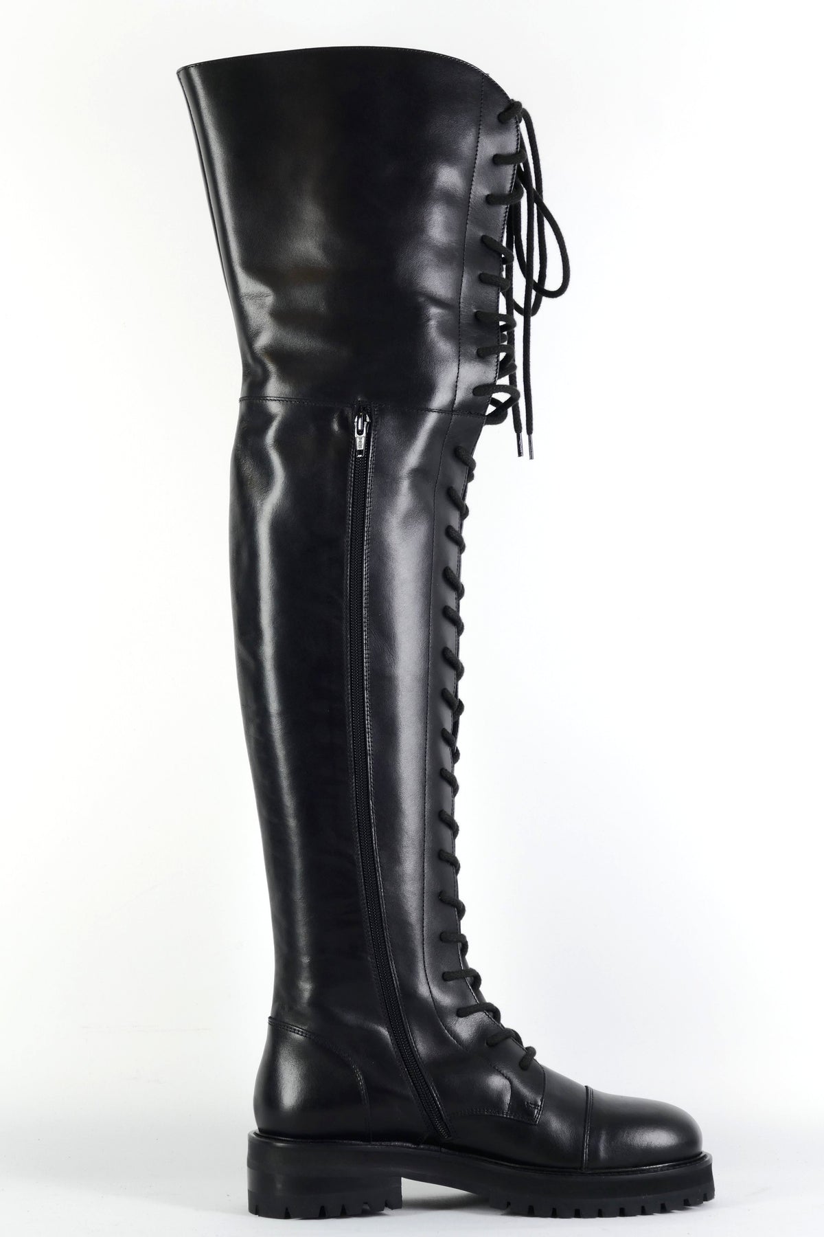 BUUTS Dondup Overknees Leder schwarz 225129-3